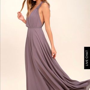Lulus Dusty Purple Maxi Dress